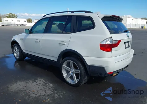 2007 BMW X3 3.0Si z USA, uszkodzony, nr VIN WBXPC93407WF12749